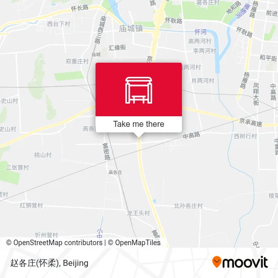 赵各庄(怀柔) map