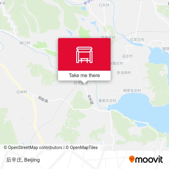 后辛庄 map
