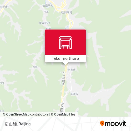 后山铺 map