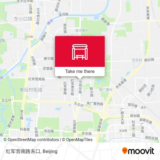 红军营南路东口 map
