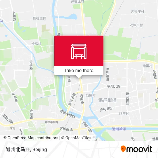 通州北马庄 map