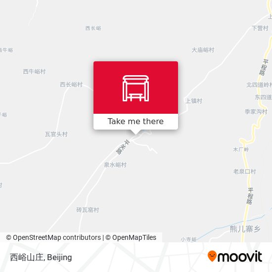 西峪山庄 map