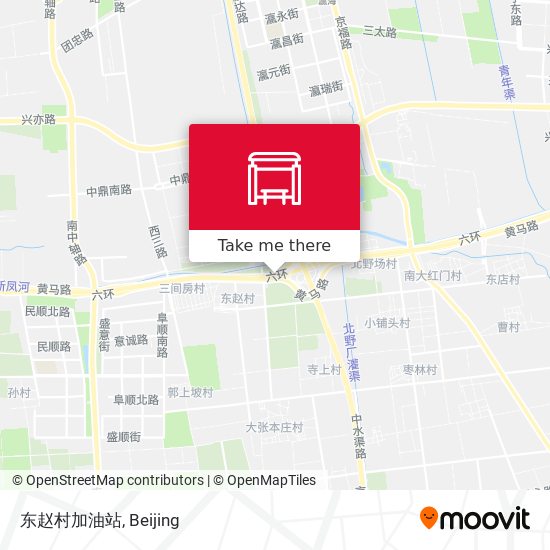 东赵村加油站 map