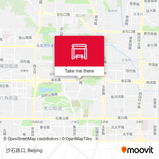 沙石路口 map
