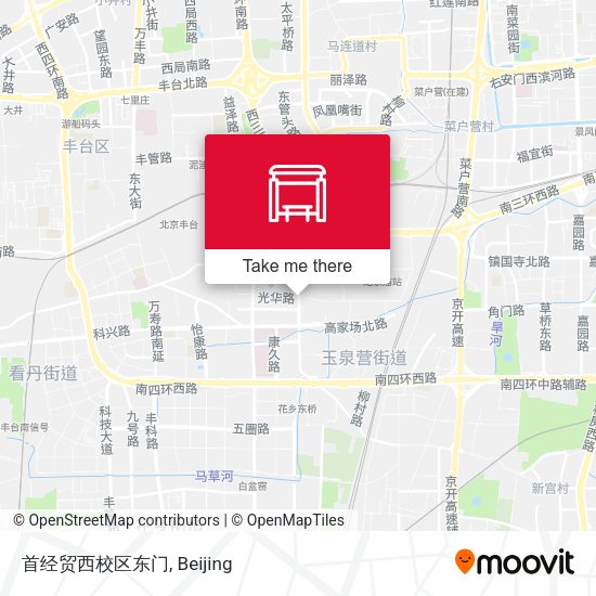 首经贸西校区东门 map