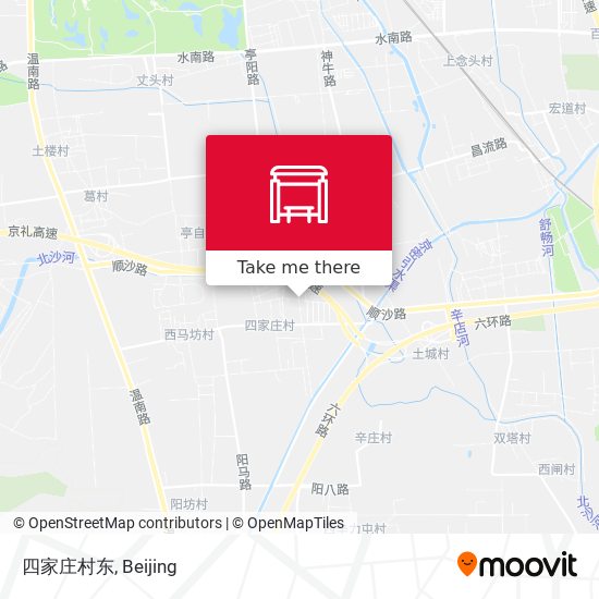 四家庄村东 map