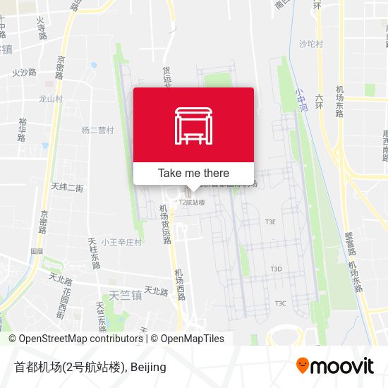 首都机场(2号航站楼) map