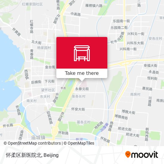 怀柔区新医院北 map