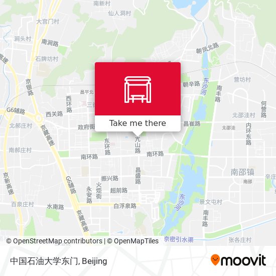 中国石油大学东门 map