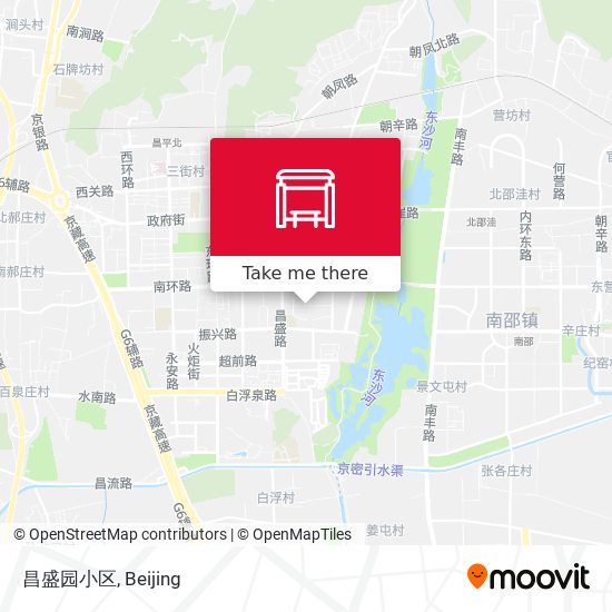 昌盛园小区 map