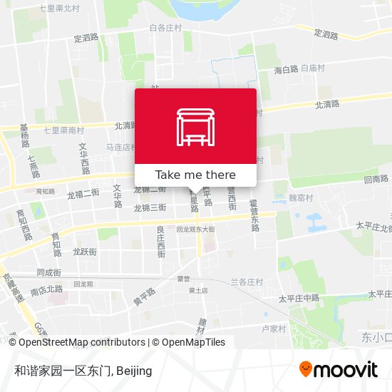 和谐家园一区东门 map