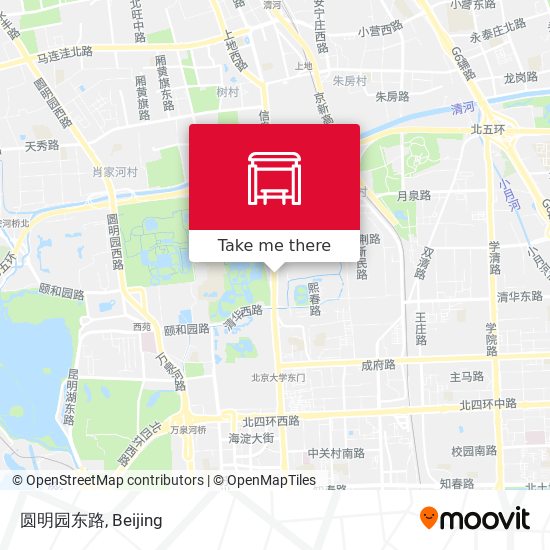 圆明园东路 map