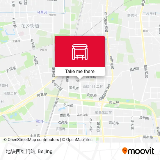 地铁西红门站 map