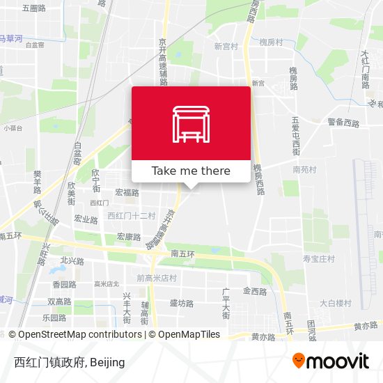西红门镇政府 map