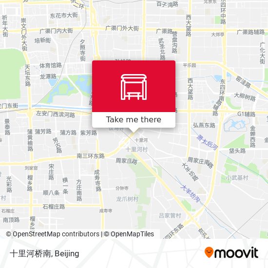 十里河桥南 map