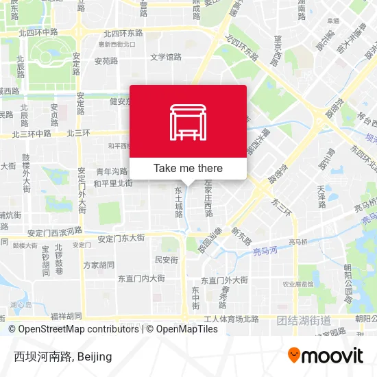 西坝河南路 map
