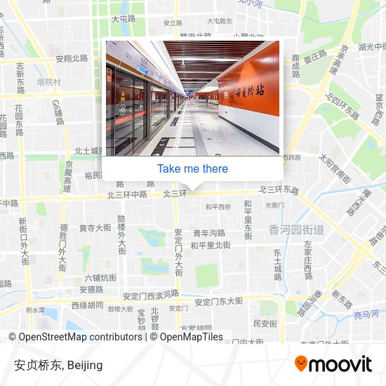 安贞桥东 map
