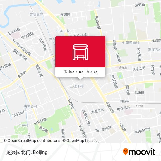 龙兴园北门 map
