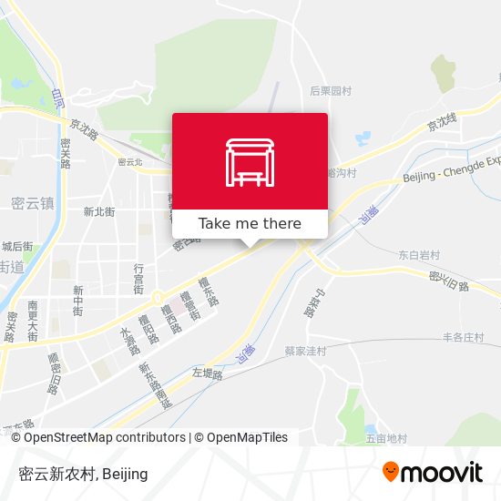 密云新农村 map