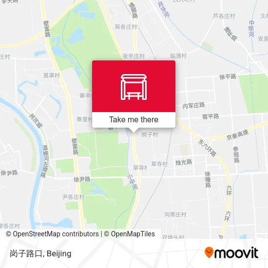 岗子路口 map