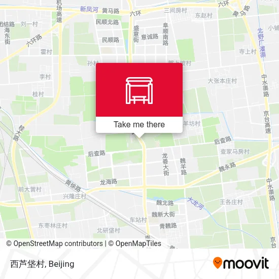 西芦垡村 map