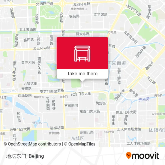 地坛东门 map