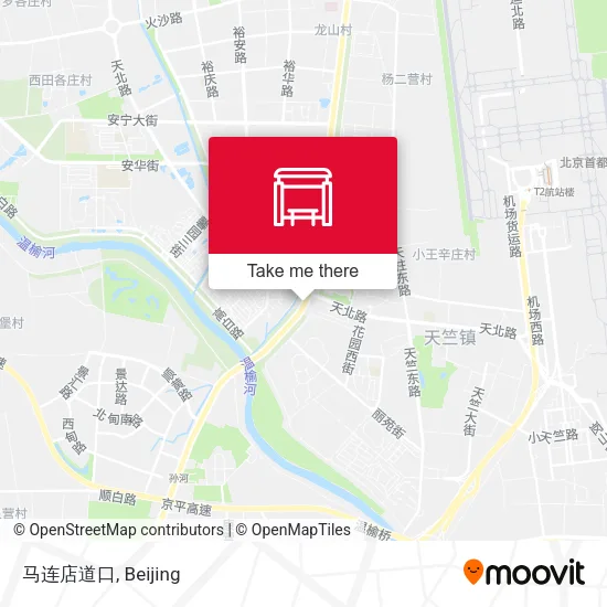 马连店道口 map