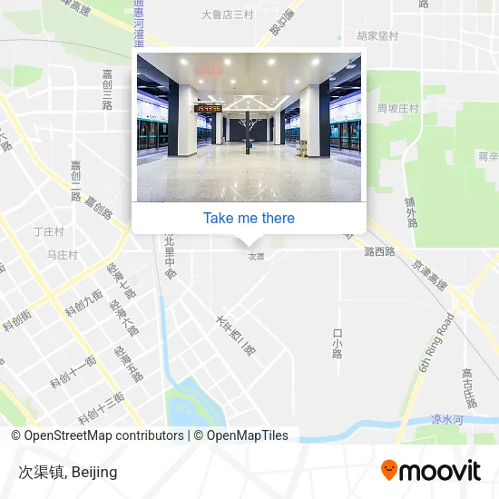 次渠镇 map