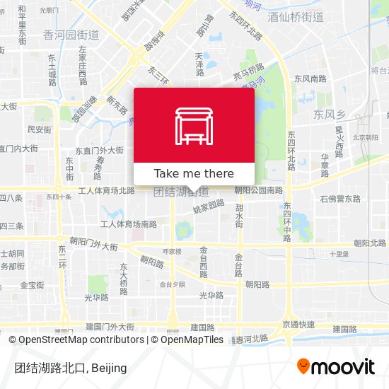 团结湖路北口 map