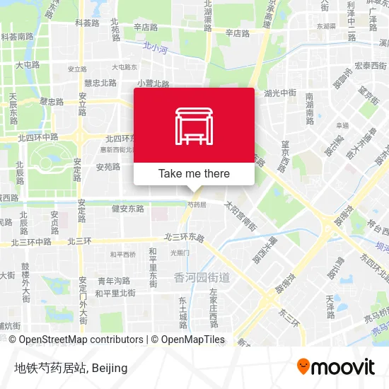 地铁芍药居站 map