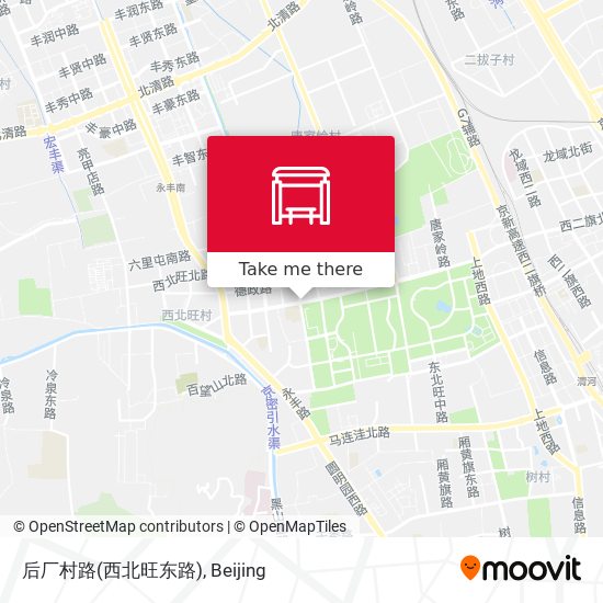 后厂村路(西北旺东路) map