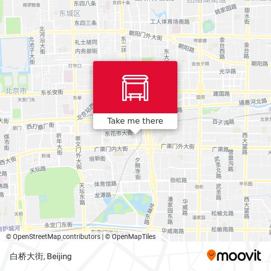 白桥大街 map