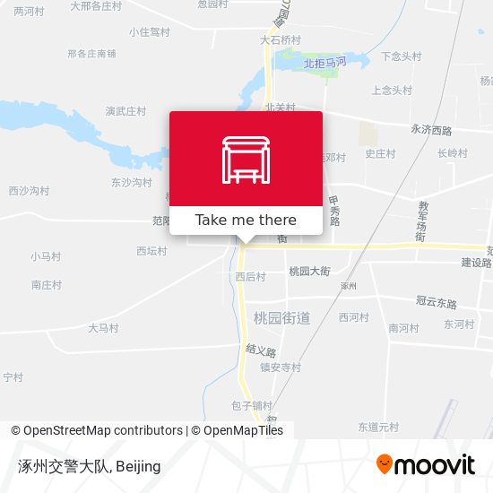 涿州交警大队 map