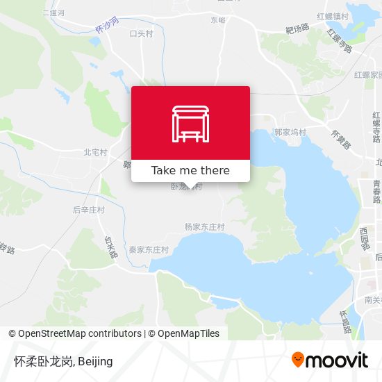 怀柔卧龙岗 map
