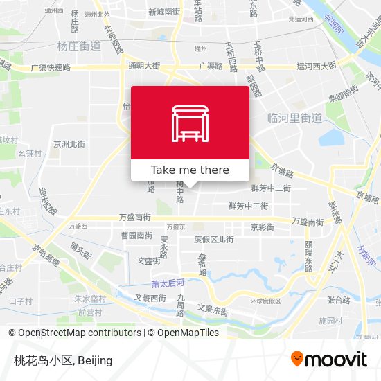 桃花岛小区 map