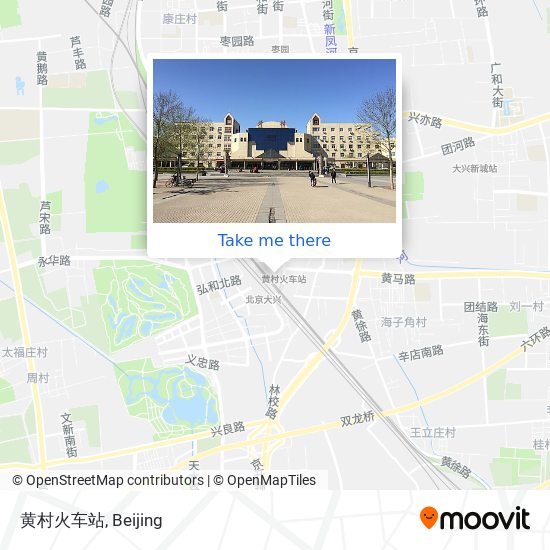 黄村火车站 map