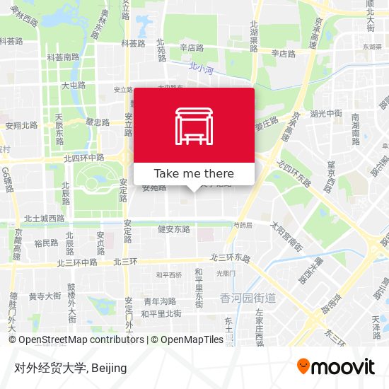 对外经贸大学 map