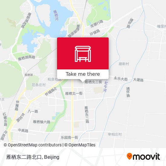 雁栖东二路北口 map