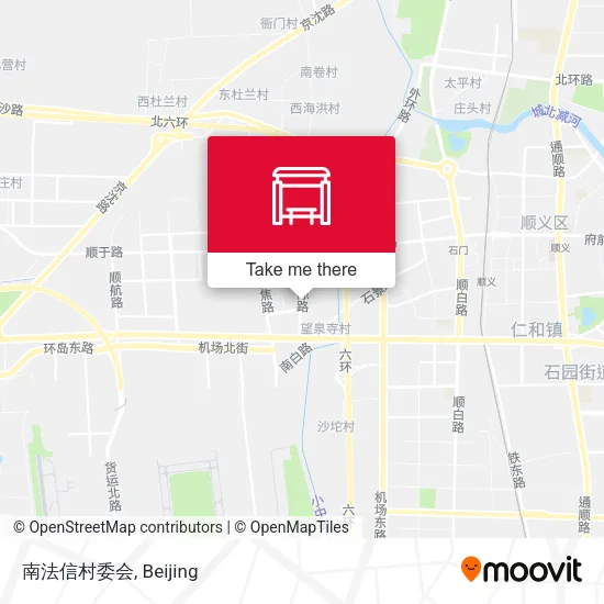 南法信村委会 map