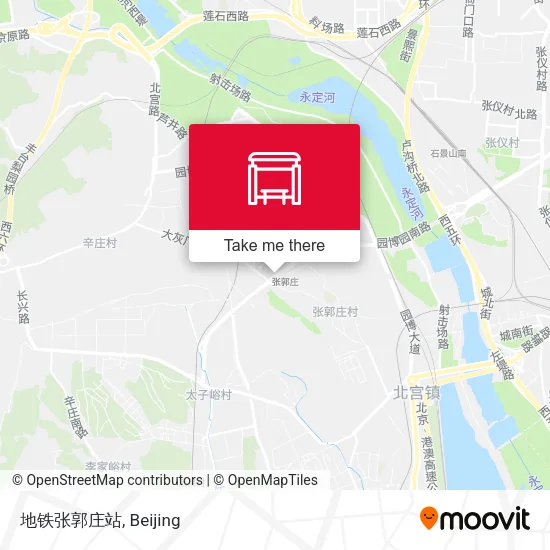 地铁张郭庄站 map