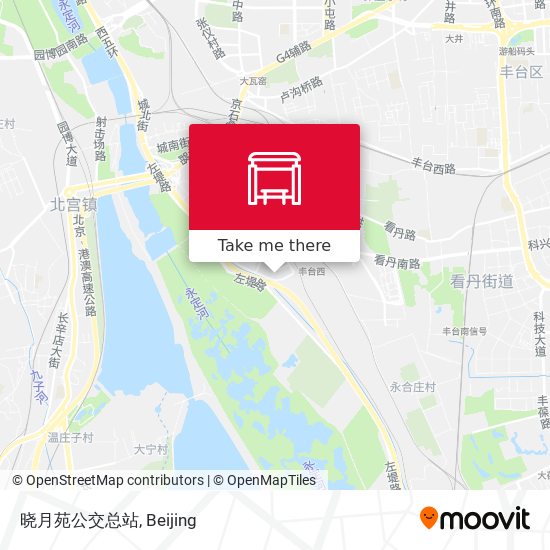 晓月苑公交总站 map