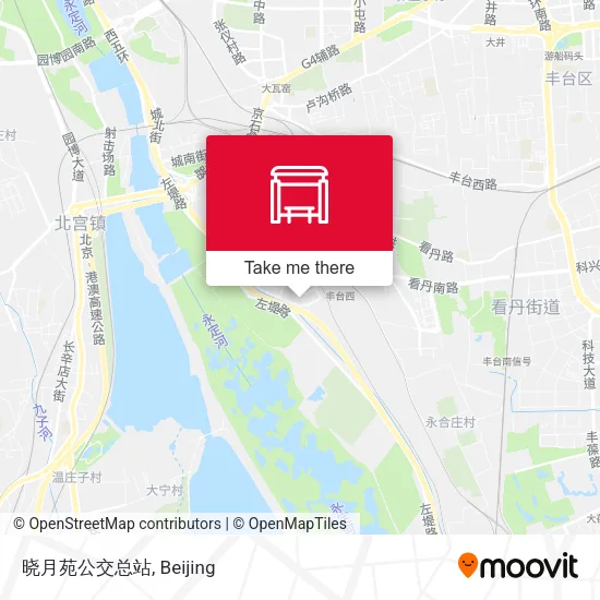 晓月苑公交总站 map