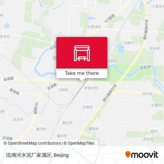 琉璃河水泥厂家属区 map