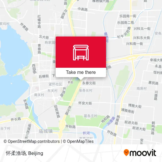 怀柔渔场 map