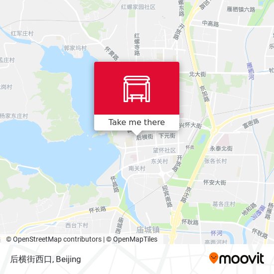 后横街西口 map