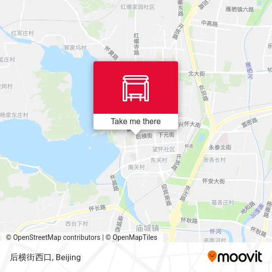 后横街西口 map