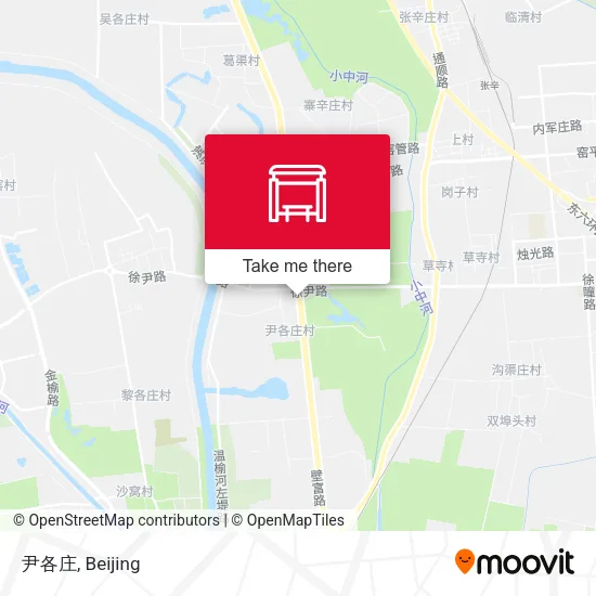 尹各庄 map