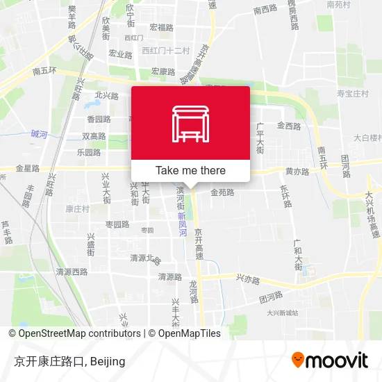 京开康庄路口 map