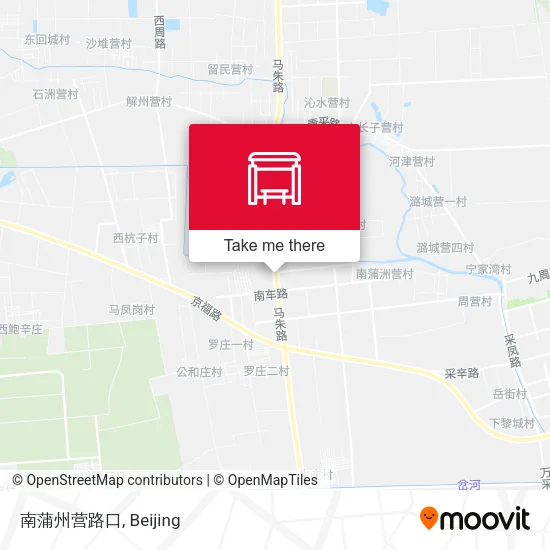 南蒲州营路口 map