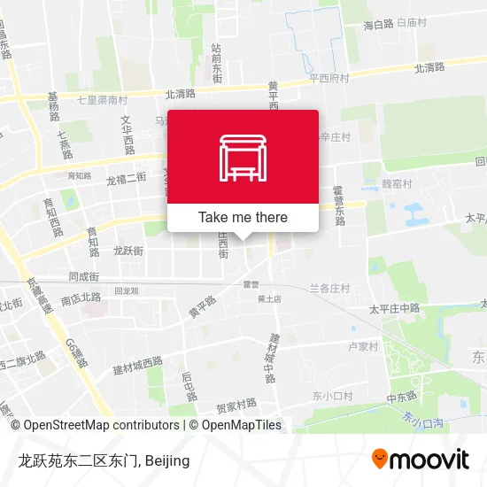 龙跃苑东二区东门 map
